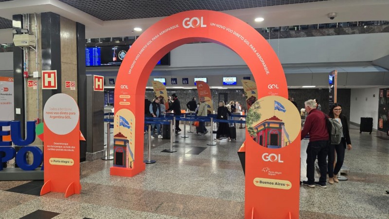 Gol comemora retomada da ligação direta entre Porto Alegre e Buenos Aires