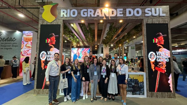 Estande do Rio Grande do Sul tem participação do trade turístico estadual