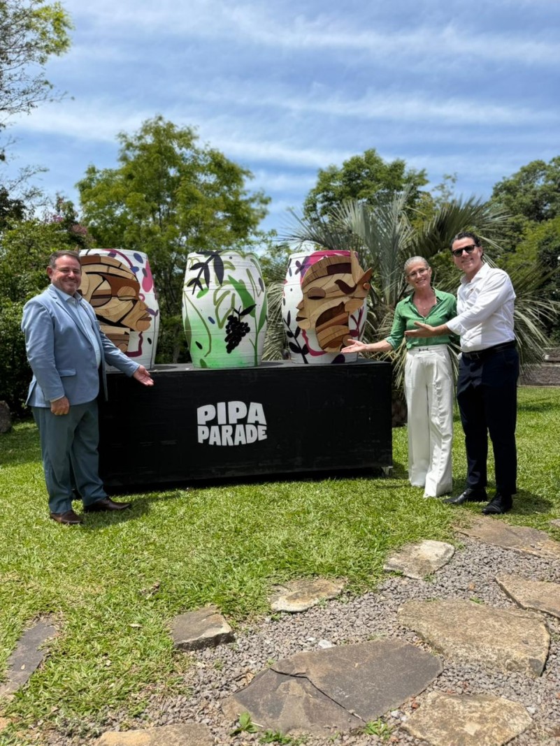 Lan&ccedil;amento do Pipa Parade 2026 re&uacute;ne autoridades em Garibaldi